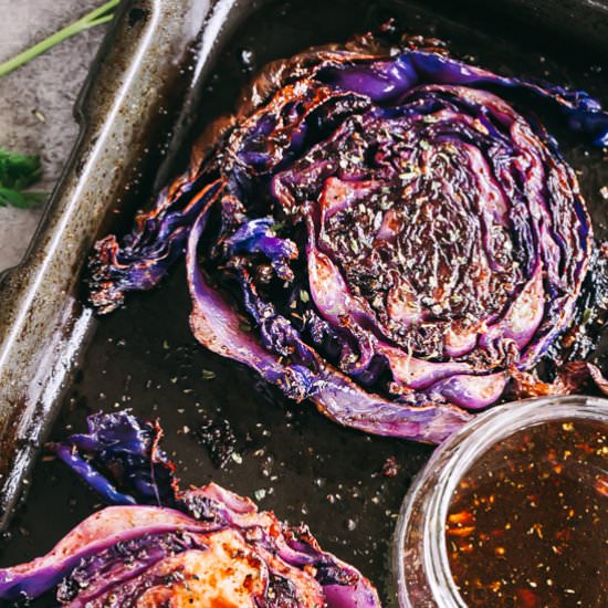 Balsamic Roasted Cabbage