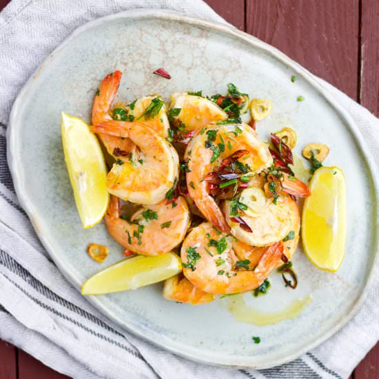 5 minutes tiger prawns
