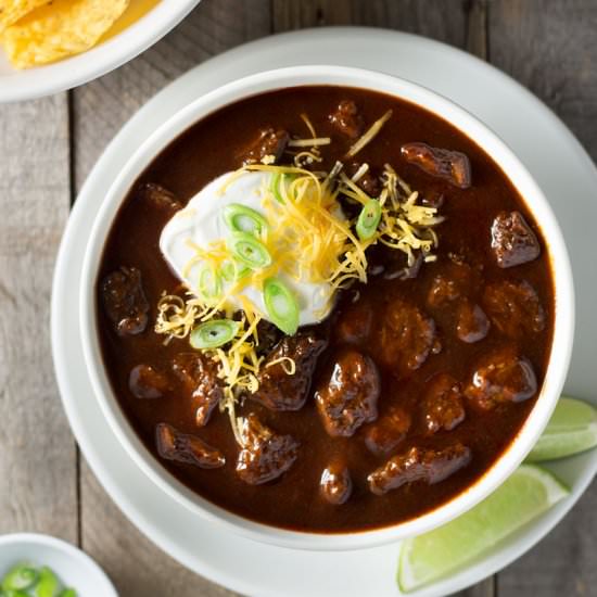 Texas Style Beef Chili