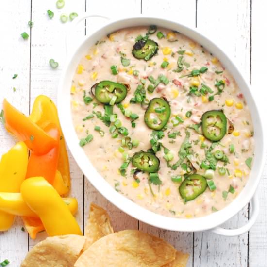 Roasted Garlic White Queso