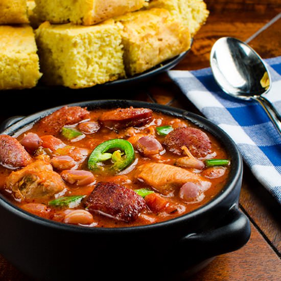 Cajun Chicken and Andouille Chili
