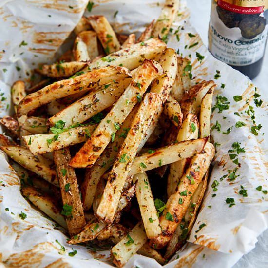 Porcini and Parmesan Truffle Fries