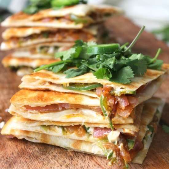 Jalapeño Popper Quesadillas