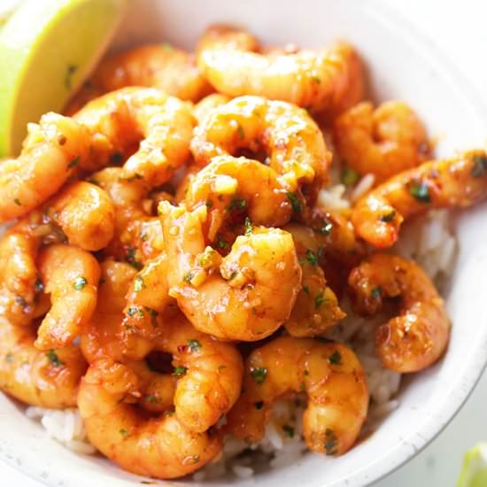 Honey Cilantro Lime Shrimp