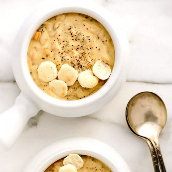 Vegan Creamy Wild Rice Soup