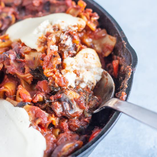 Vegan Skillet Lasagna