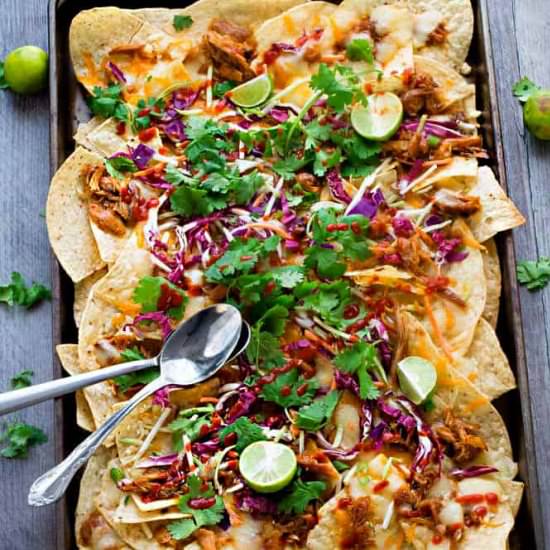 Asian Chicken Nachos