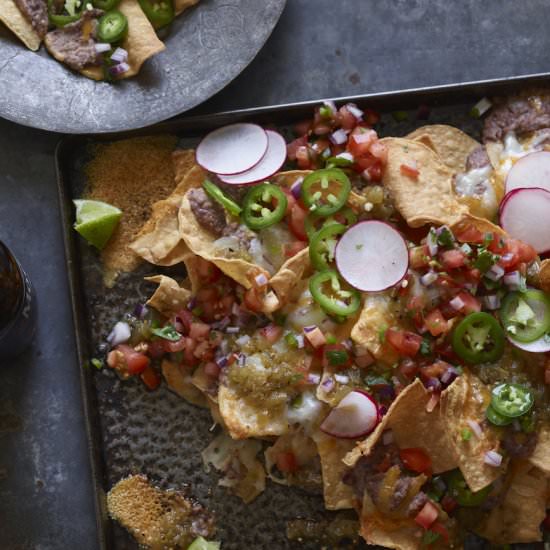 Fully Loaded Black Beans Nachos