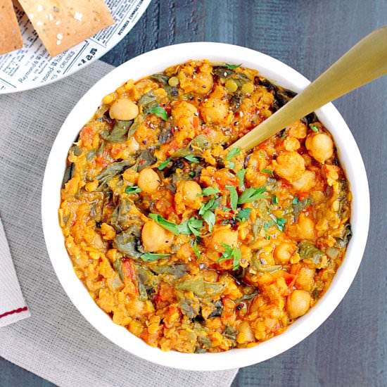 Chickpea and Lentil Curry