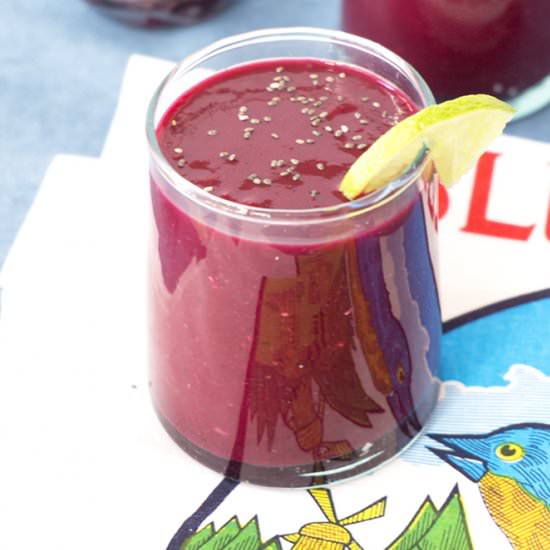Cherry Lime Beet Smoothie
