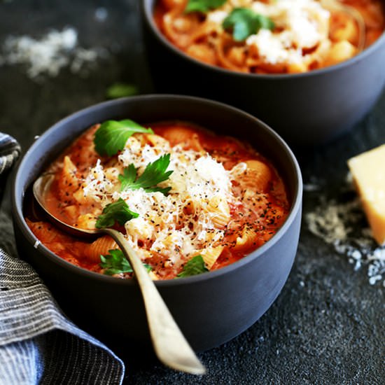 Chickpea and Pasta Soup