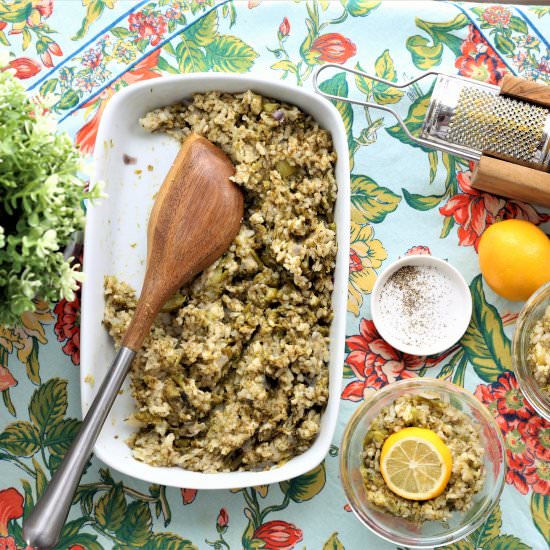 Lemon Pepper Broccoli Risotto