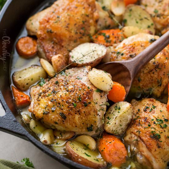 Chicken with 40 Cloves of Garlic