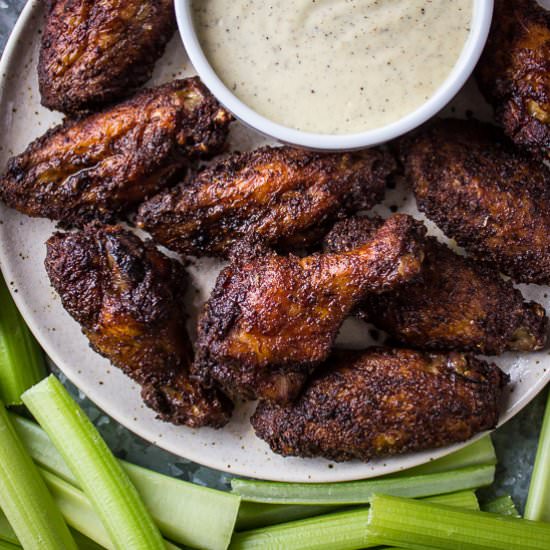 Baked Spicy Dry Rub Wings