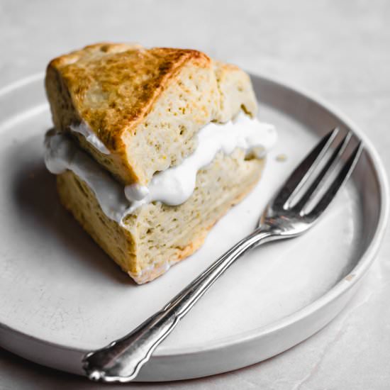 Vegan Bergamot Cream Scones