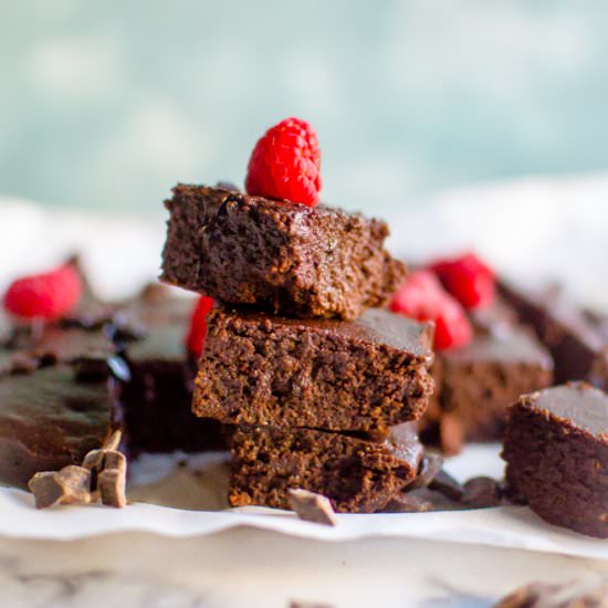 Fudgy {veggie-loaded} Brownies