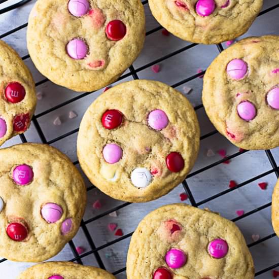 Soft M&M Cookies