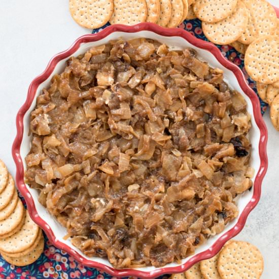 Caramelized Onion Goat Cheese Dip