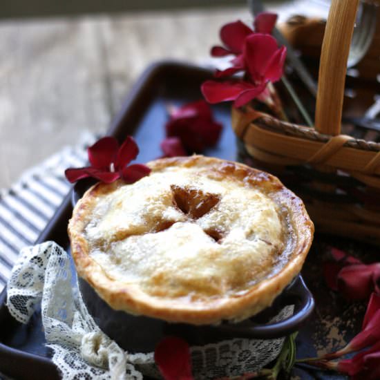 Deep Dish Apple Pie for One