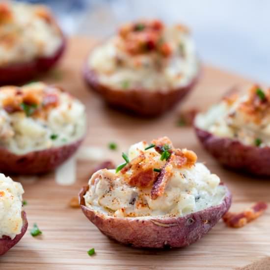 Clam Chowder Potato Skins