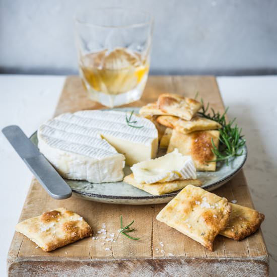 Rosemary, Orange Olive Oil Crackers