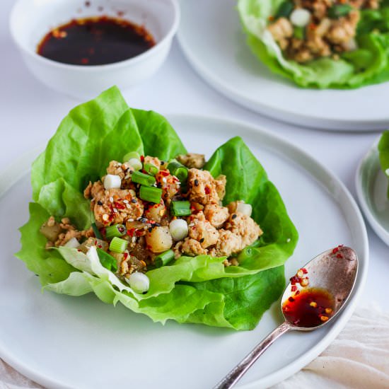 Weeknight Chicken Lettuce Wraps