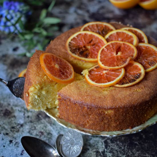 Blood Orange & Almond Cake