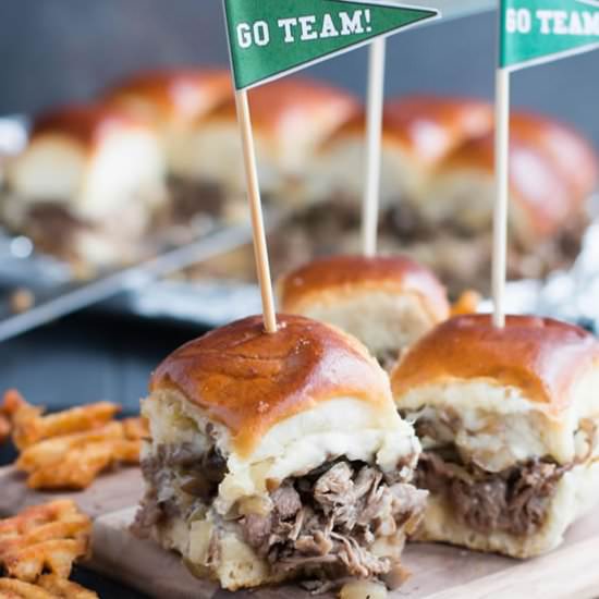 Philly Cheesesteak Sliders