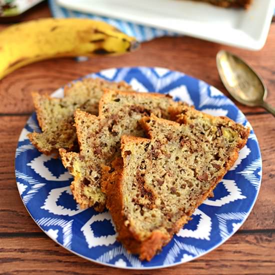 Banana Bread with Cacao Nibs