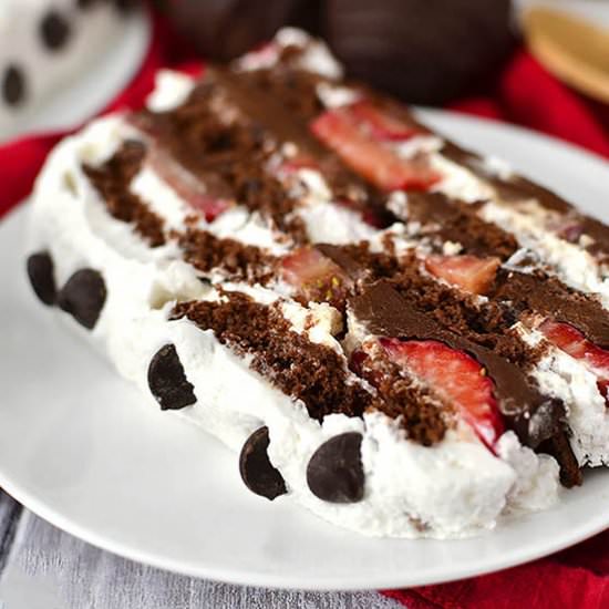 Chocolate-Covered Strawberry Icebox