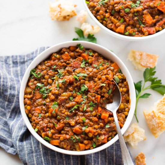 Instant Pot Lentil Soup