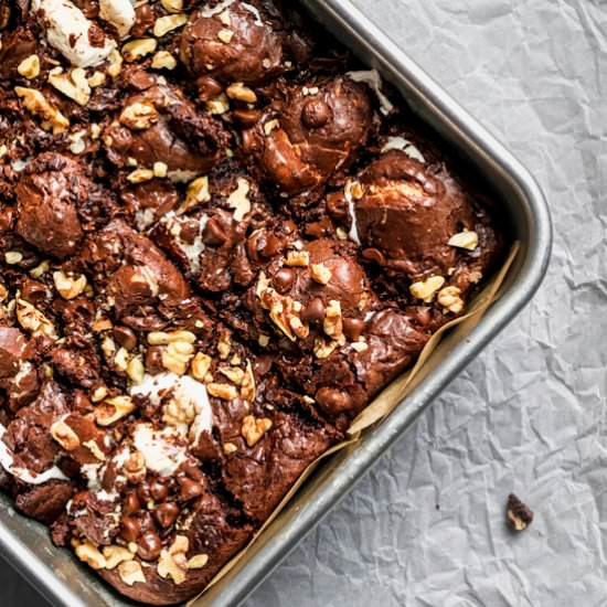 Vegan Rocky Road Brownies