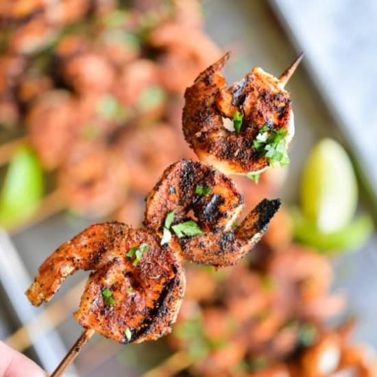 Blackened Shrimp Skewers