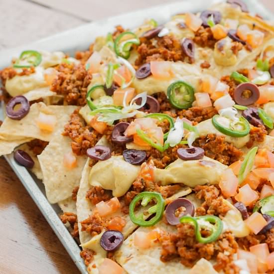 Loaded Vegan Nachos