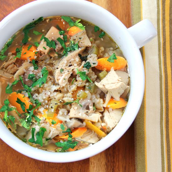 Barley, Chicken & Vegetable Soup