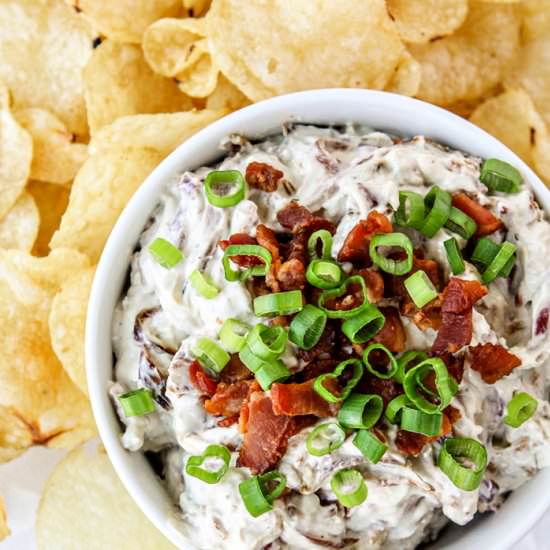 Caramelized Onion Bacon Dip
