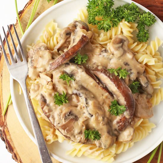 Vegan Mushroom Stroganoff