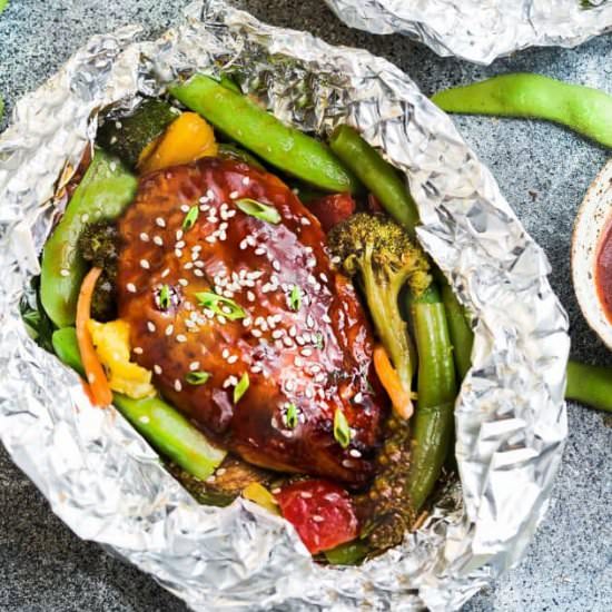 Teriyaki Chicken Foil Packets