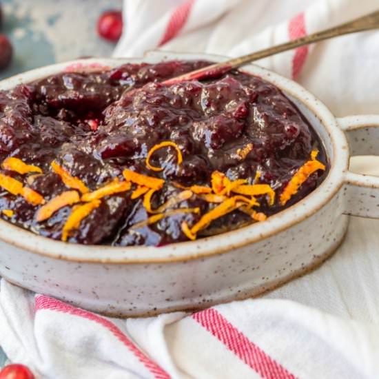 Spiked Cranberry Sauce