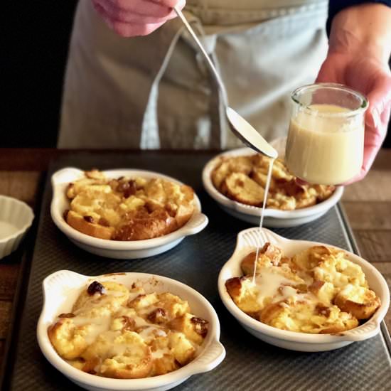 Italian Bread Pudding with Vanilla