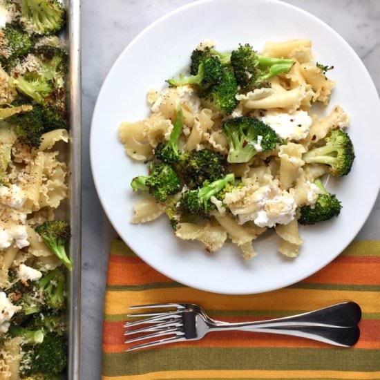 Spicy Roasted Broccoli Pasta