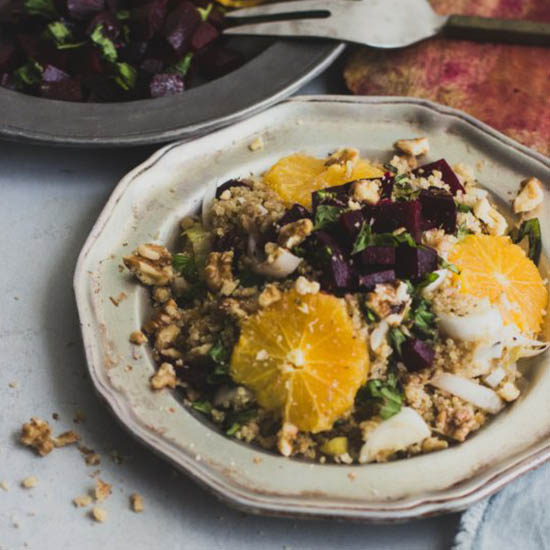 Vibrant Quinoa with Beets and Oranges
