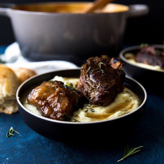 Wine & Balsamic Braised Short Ribs