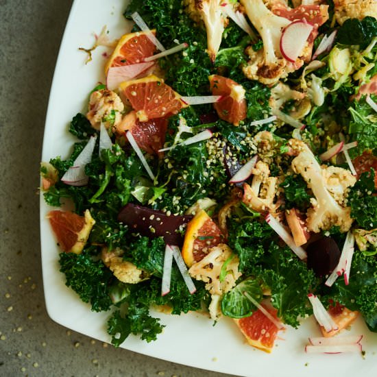 Wilted Kale Winter Salad