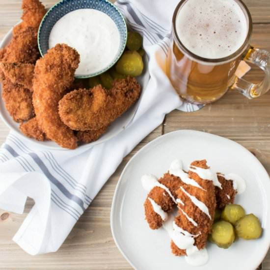 Pickle Marinated Chicken Tenders