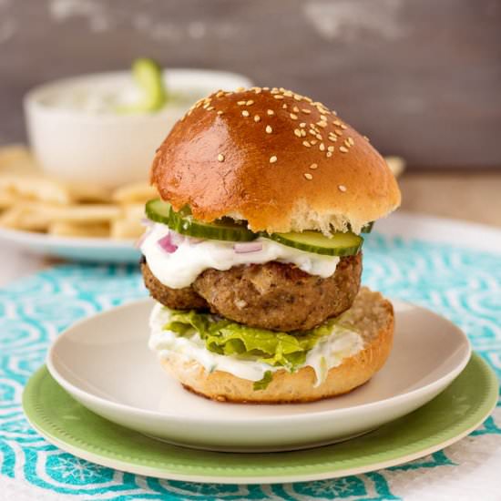Greek Turkey Burger