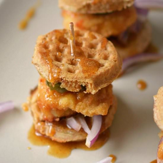 Chicken & Waffle Maple Sliders