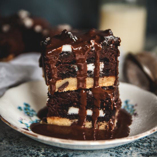 Vegan Slutty Brownies