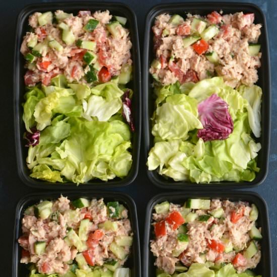 Meal Prep Hummus Tuna Salad
