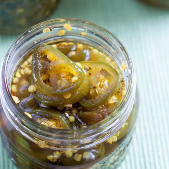 how to easily can candied jalapeños